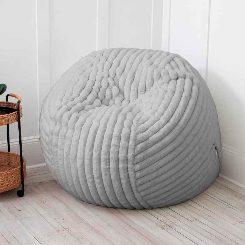 Extra Large Bean Bag Chair, 5' - Gray